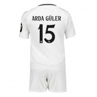 Camiseta Real Madrid Arda Guler #15 Primera Equipación Replica 2024-25 para niños mangas cortas (+ Pantalones cortos)